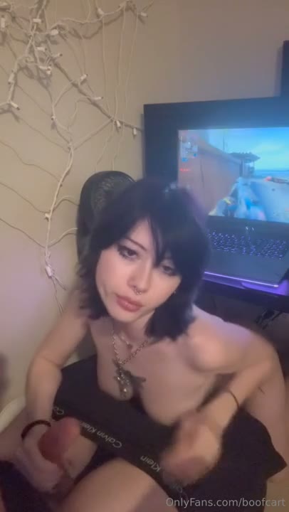 Watch BoofCart Gives Her BF A Blowjob While He