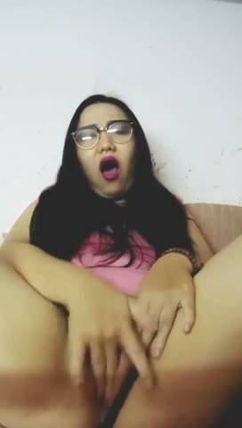 Baju pink tes dildo
