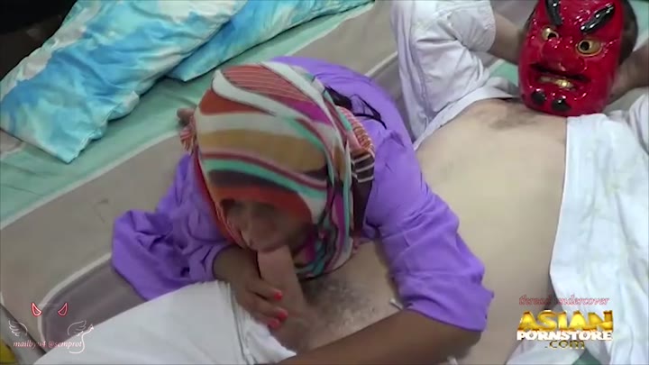 Asianpornstore – Muslim girl violated by devil masked man-Camera 1
