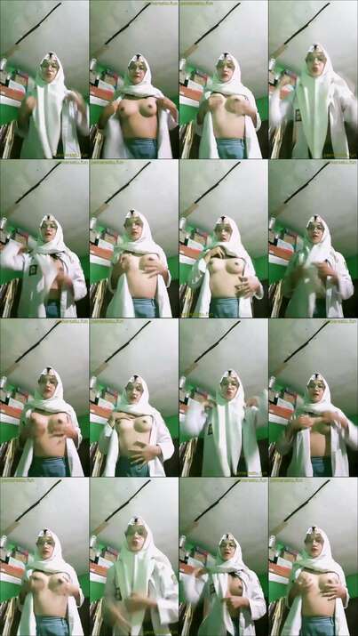 hijab cantik abg 18yo pakai seragam tocil (3)