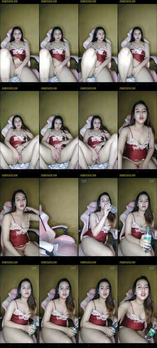 si cantik idaman dress merah pamer memek dan colmek