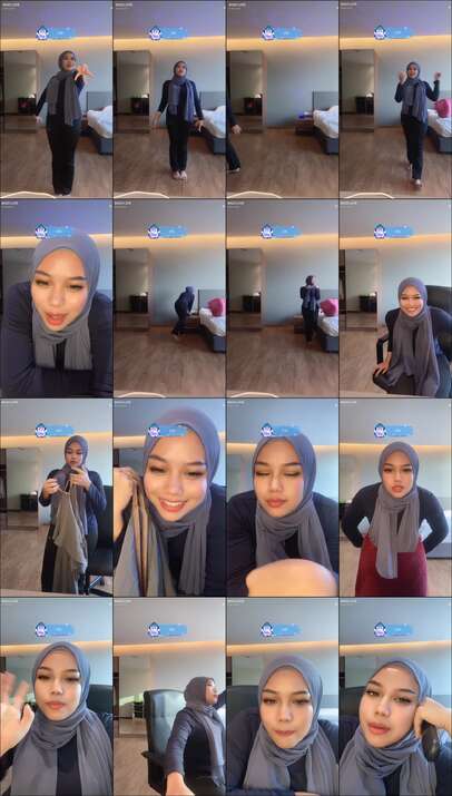 awek tudung biru
