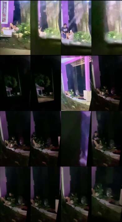 Ngintip Pasangan Remaja ABG Nekat Mesum Depan Rumah