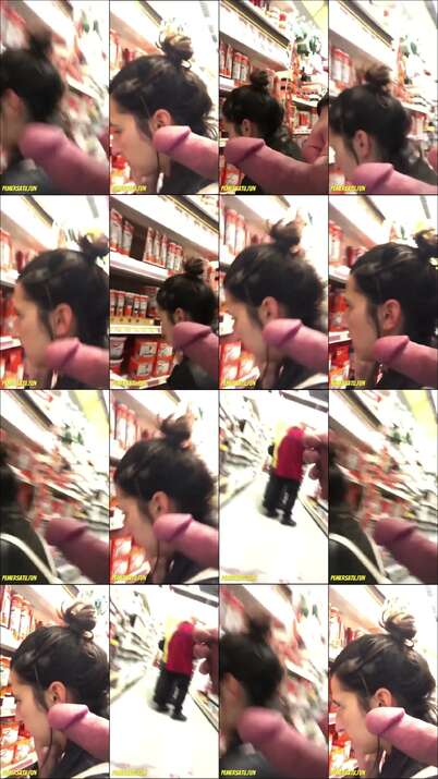 berani banget pamer kontol di supermarket