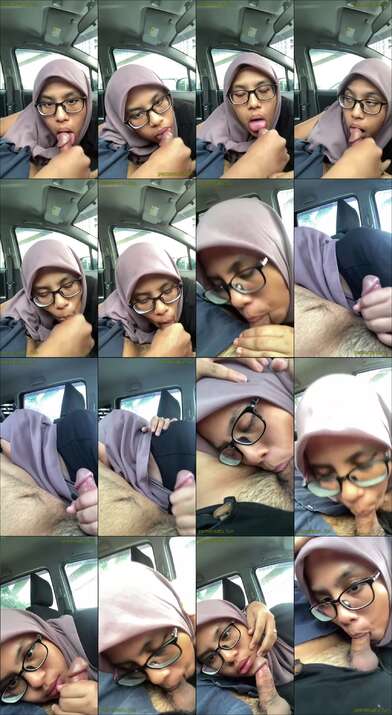 kompilasi hijab kacamata lugu sepong kontol di mobil