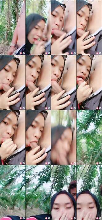 Jilbab nyepong d hutan