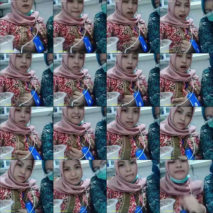 ometv jilbab pakai batik ometv remas susu sange