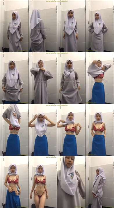kompilasi hijab imut colmek lepas seragam