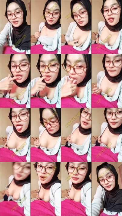 tiktoker jilbab kacamata cantik GG86 7