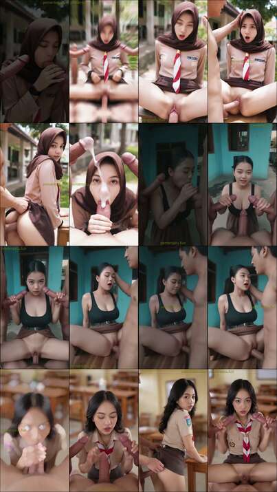 jedag jedug trailer abg seragam pramuka hijab 18yo dientot gangbang outdoor