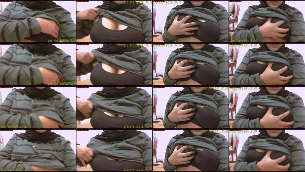 hijab spill toket gede