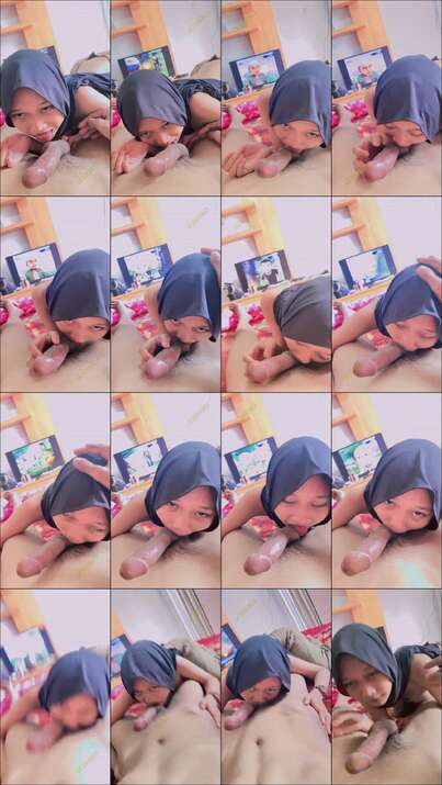 abg jilbab cantik sepong kontol pacar