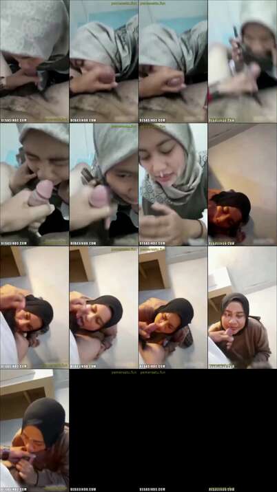 jilbab sepong crot di muka