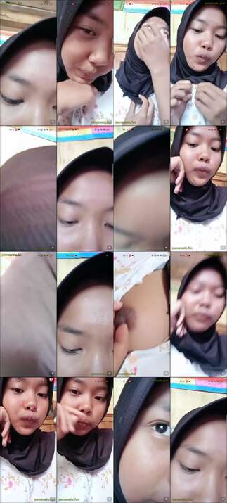 Jilbab sempit nenen udah item - JILBAB