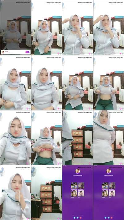 Perawat Cantik Pake Jilbab Lagi Live Nunjukin Uting