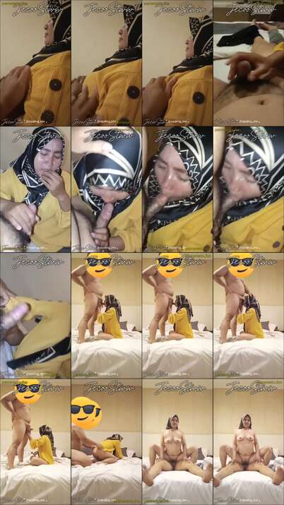 Crotin Binor Jilbab Baju Kuning - HIJAB