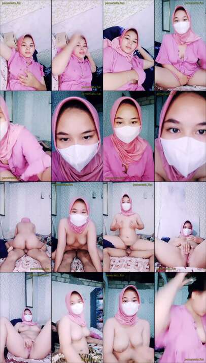 jilbab pink ngewe - JILBAB