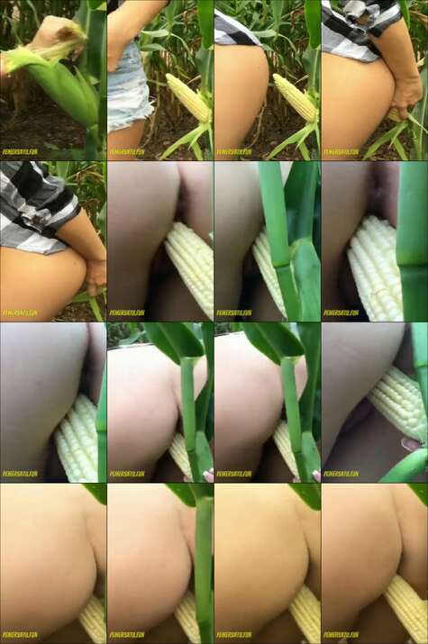 ABG kangen kontol ngentot jagung di pohon