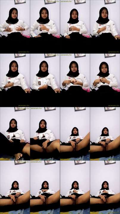 Calya abg 18yo hijab seragam colmek (1)