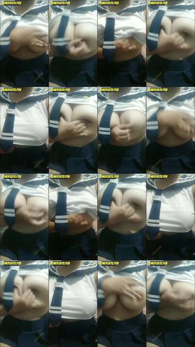 Jilbab Toket Brutal Cosplay Sekolah Colmek (19)