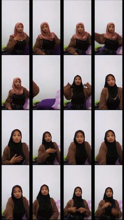 indah jilbab sange barbar pamer memek toket