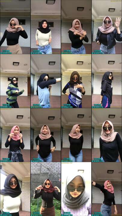 jilbab goyang licin