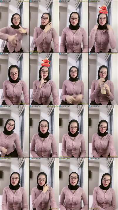 Laura hijab tobrut kacamata binal (2)