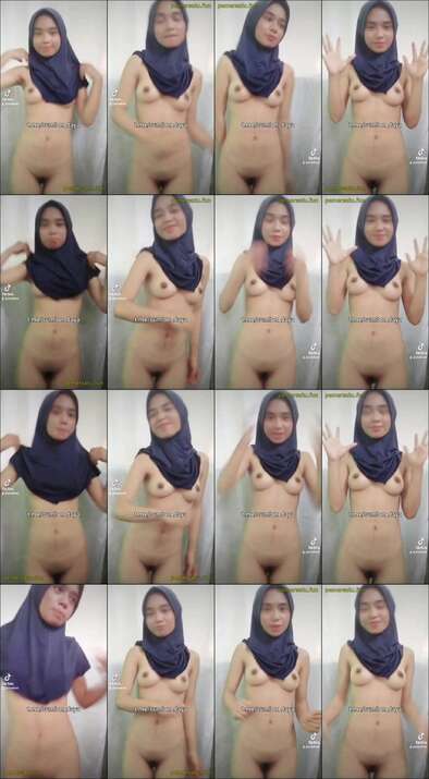 hijab tocil 18yo tiktoker telanjang pap tetek putih hitam (7)