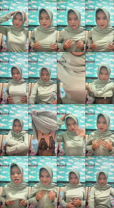 ganis hijab semok 18yo viral (16)