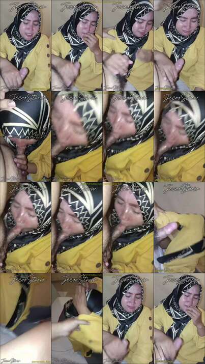 jilbab baju kuning malu