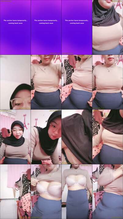 jilbab kacamata rose 18yo abg show viral (1)