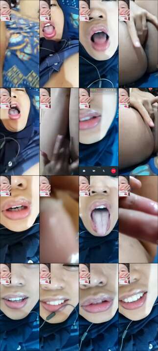 Jilbab biru lagi VCS, Video lainnya cek tele @bungajanda