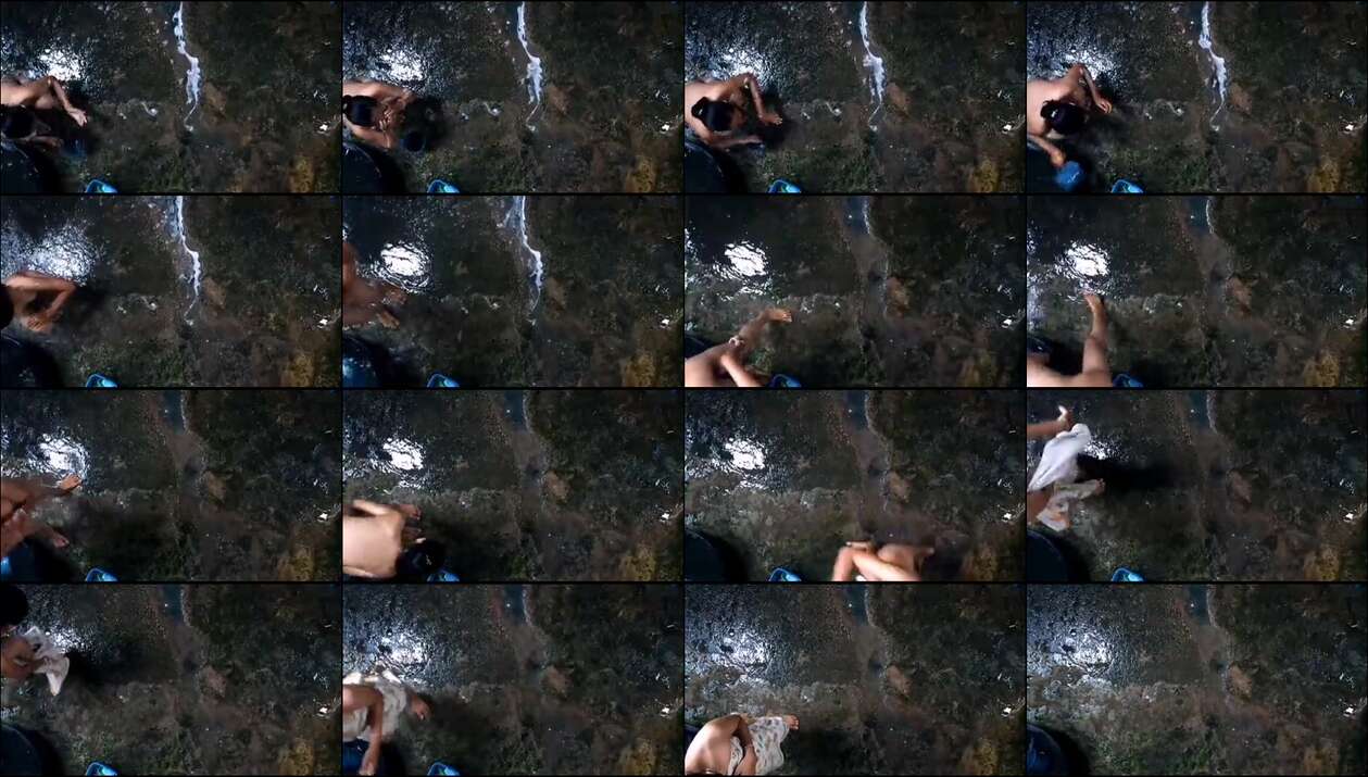 Ngintip mandi dari atas pt3
