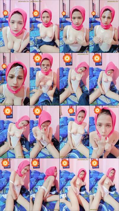 jilbab pink sangean - Jilbab