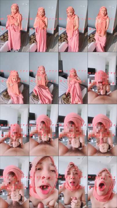 Jilbab Cantik BJ, Crot di Mulut trus Dimainin Sperma nya, ngilu banget huu