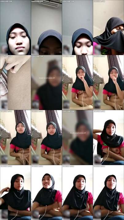 VCS Aisyah ABG Hijab Baju Merah 1