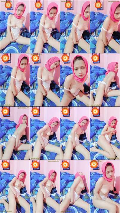 miss sherly abg 18yo pakai hijab pink (1)