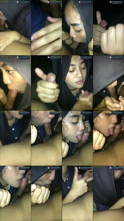 jilbab sepong kontol berkeringat
