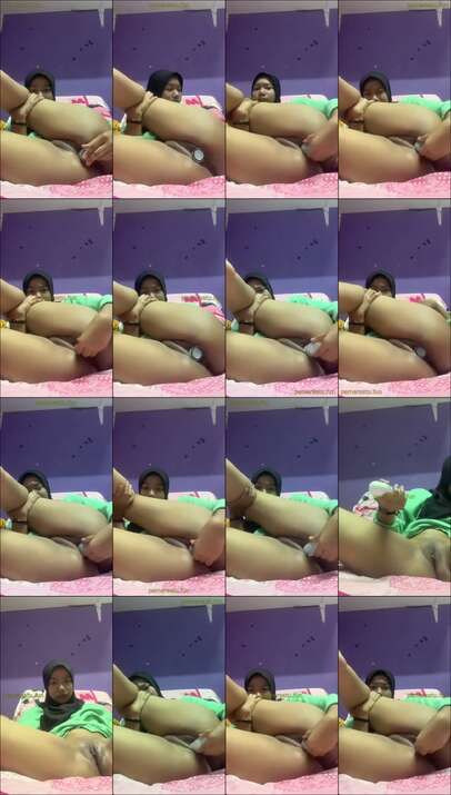 saniah hijab abg 18yo colok memek sampai lebar (25)