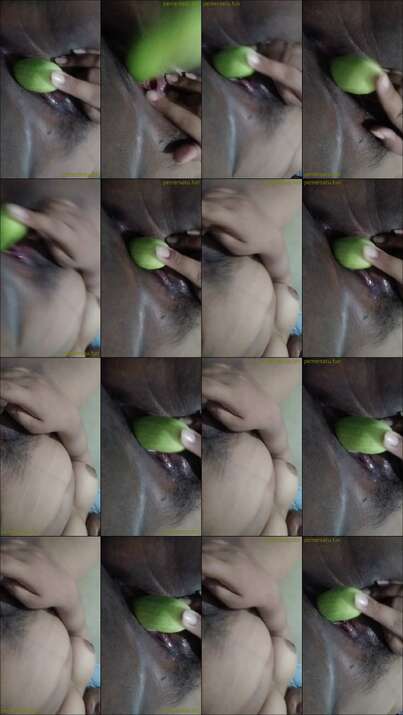 tante gemuk masukin timun ke memek