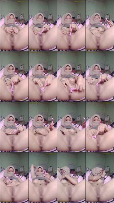 hijab mulus 18yo memek segaris sempit (1)