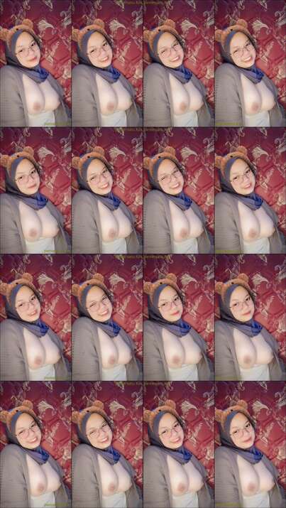 Fitri Hijab kacamata 18yo mulus sange (1)