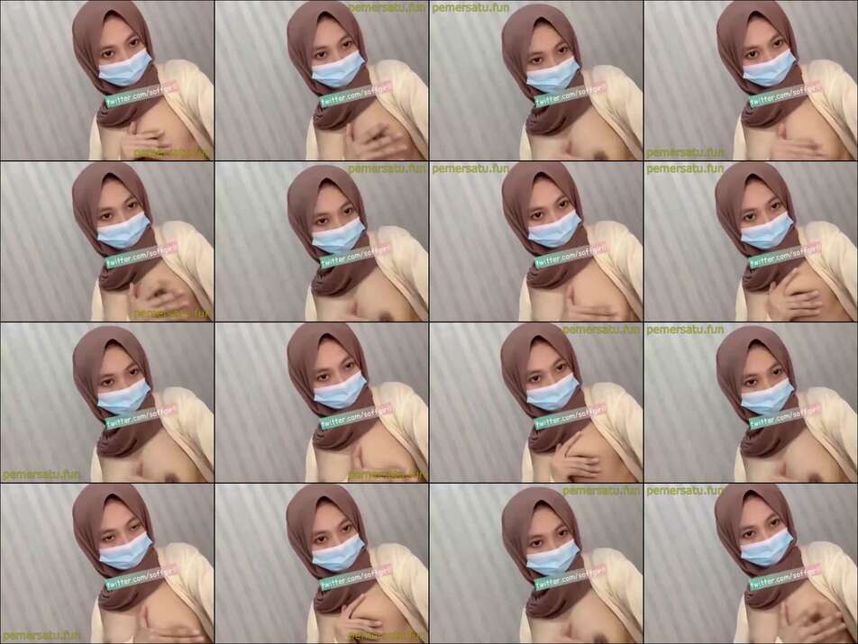hijab cantik puting coklat viral (1)