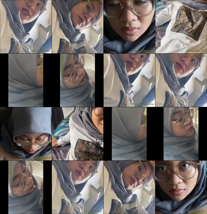 kompilasi hijab kacamata gendut gemoy