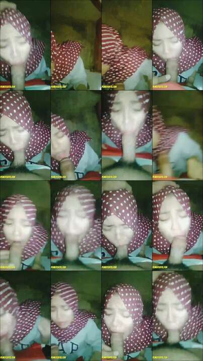 jilbab bunga sepong kontol gede