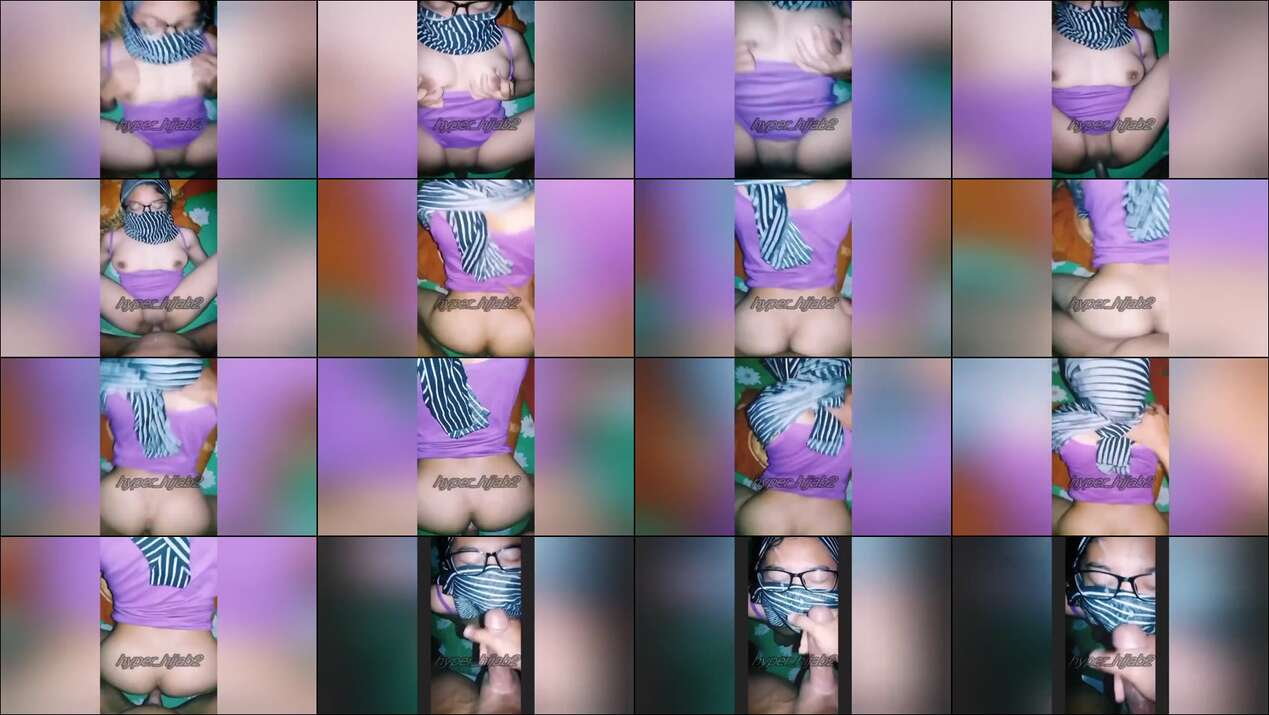 main sama bini hijab crot di muka