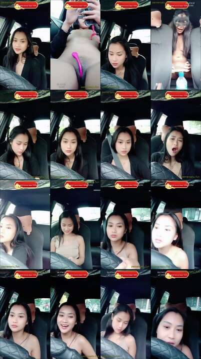 cantik sange di mobil nyari prank