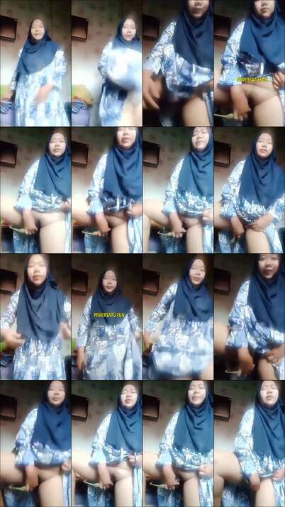 Bokep indo Bunda colmek pake terong lupa lepas jilbab biru - Copy-merged-1681497293749