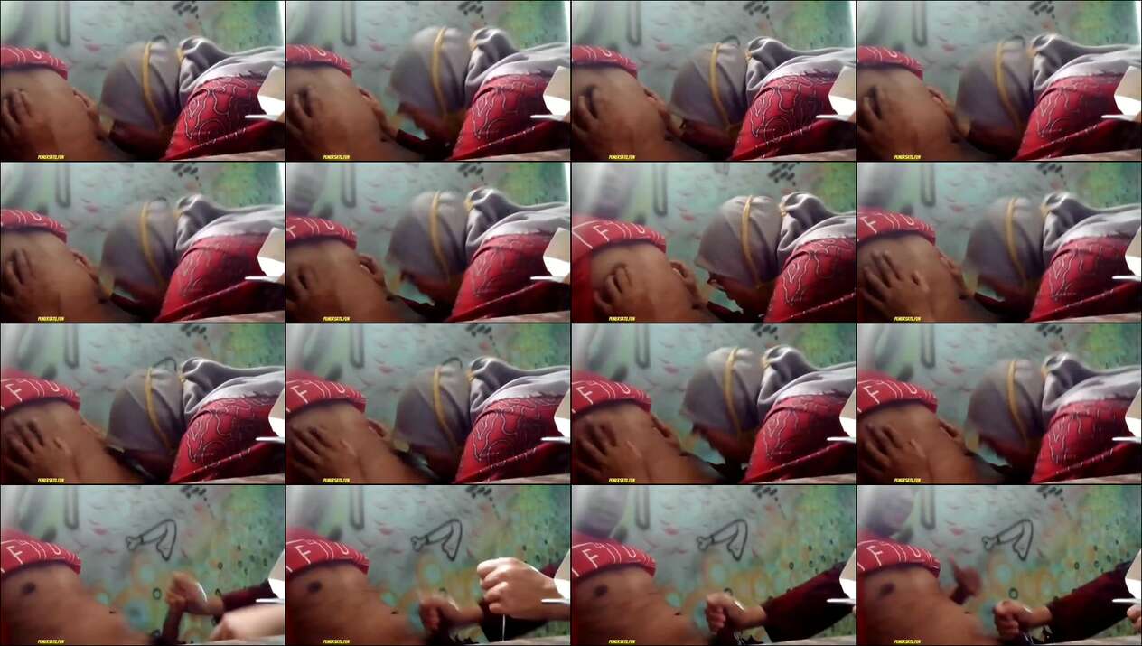 sepong kontol boss crot di mulut jilbab kacamata