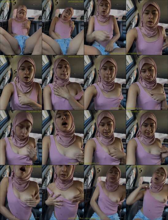 kelakuan hijab berjilbab di mobil (1)